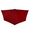 Nature Spring Nature Spring 9-ft Half Round Patio Umbrella - Red 890122HQZ